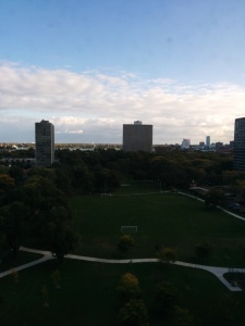 This shot is from Fiona's apartment.  You can see Ceasar's casino in the far distance.  That is Windsor.